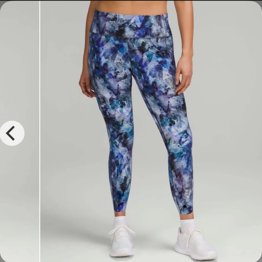 Lululemon Fast and Free High-Rise Tight 25" Chromasphere Multi Size 10 Preowned